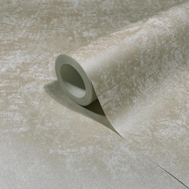 Vliestapete Uni Modern, Klassisch, Opulent in Creme  