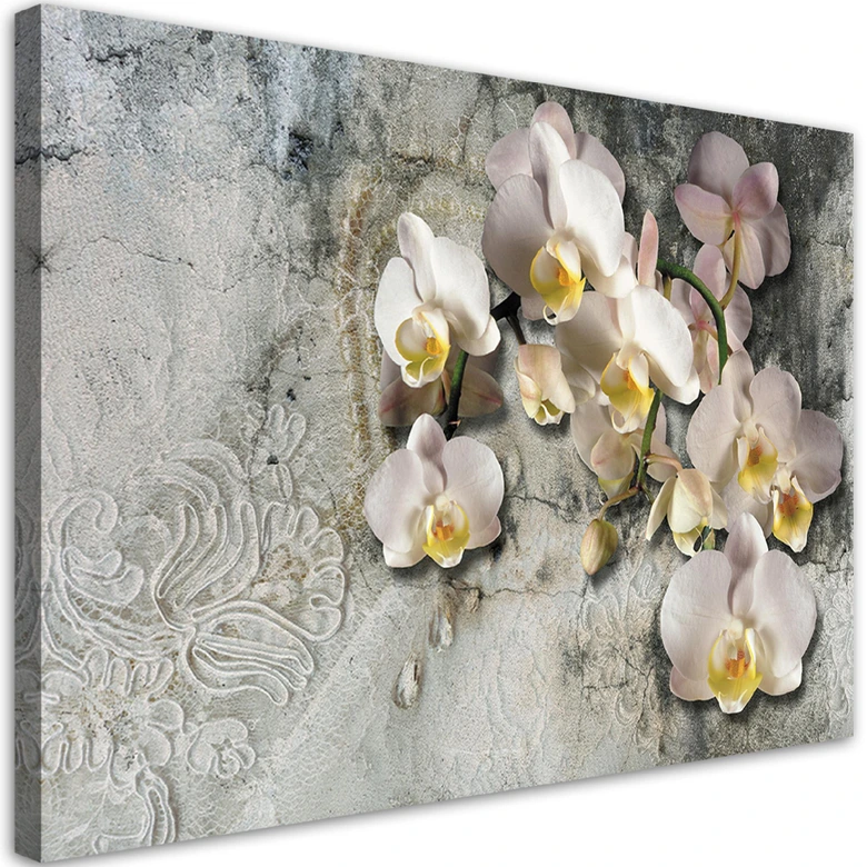 Leinwandbild, Orchideen Blumen Pflanzen 