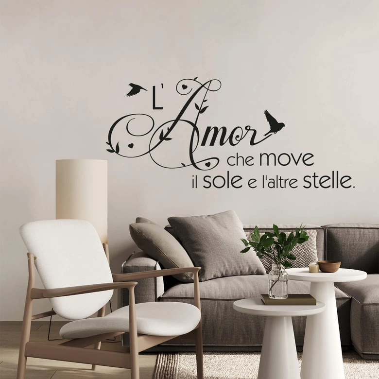 Amore che muove il sole... Wall sticker 