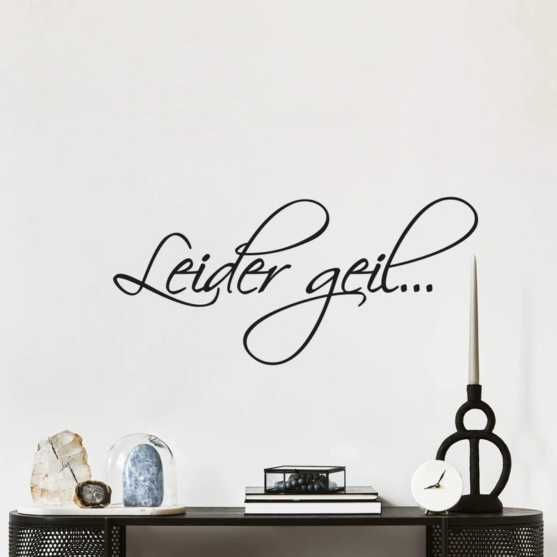 Wandtattoo Leider geil... 
