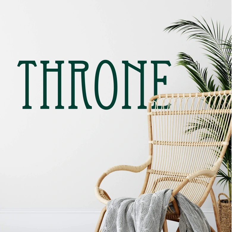 Sticker mural - Throne 