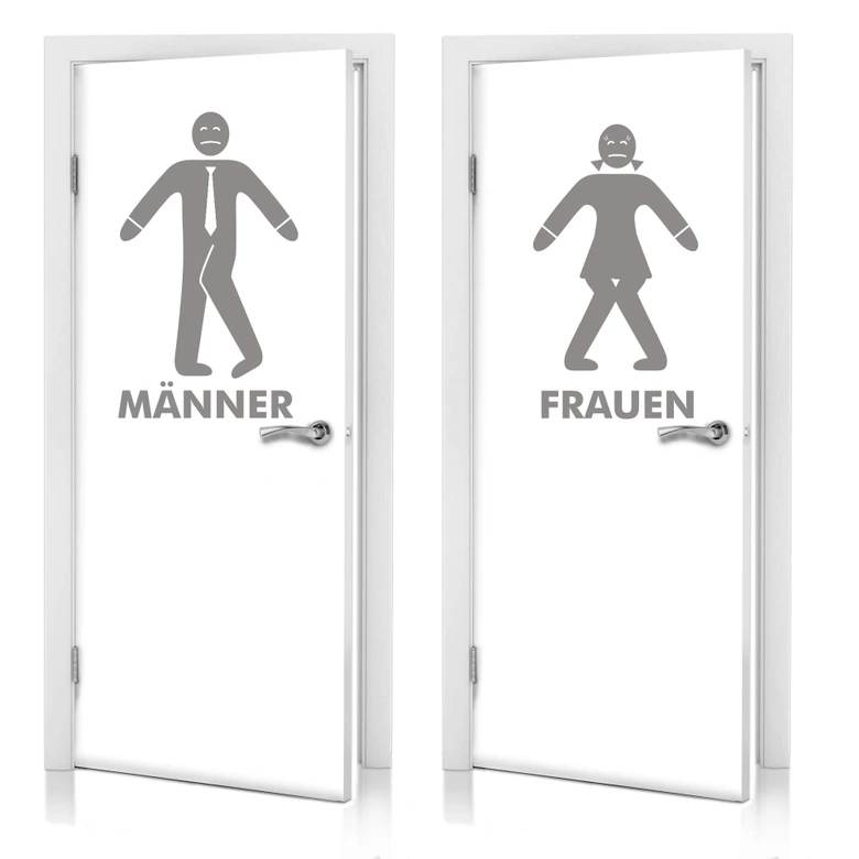 Wandtattoo Toilettenmännchen 