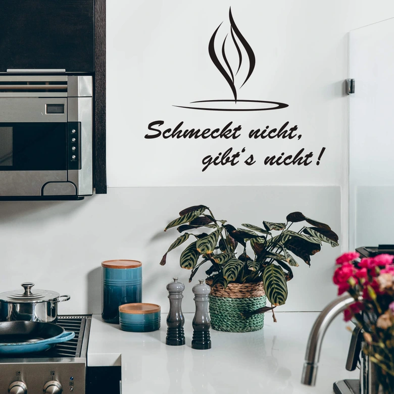 Wandtattoo Schmeckt nicht gibt's nicht! 6 