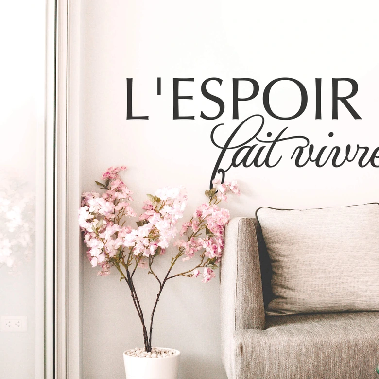 Wandtattoo L’espoir fait vivre 