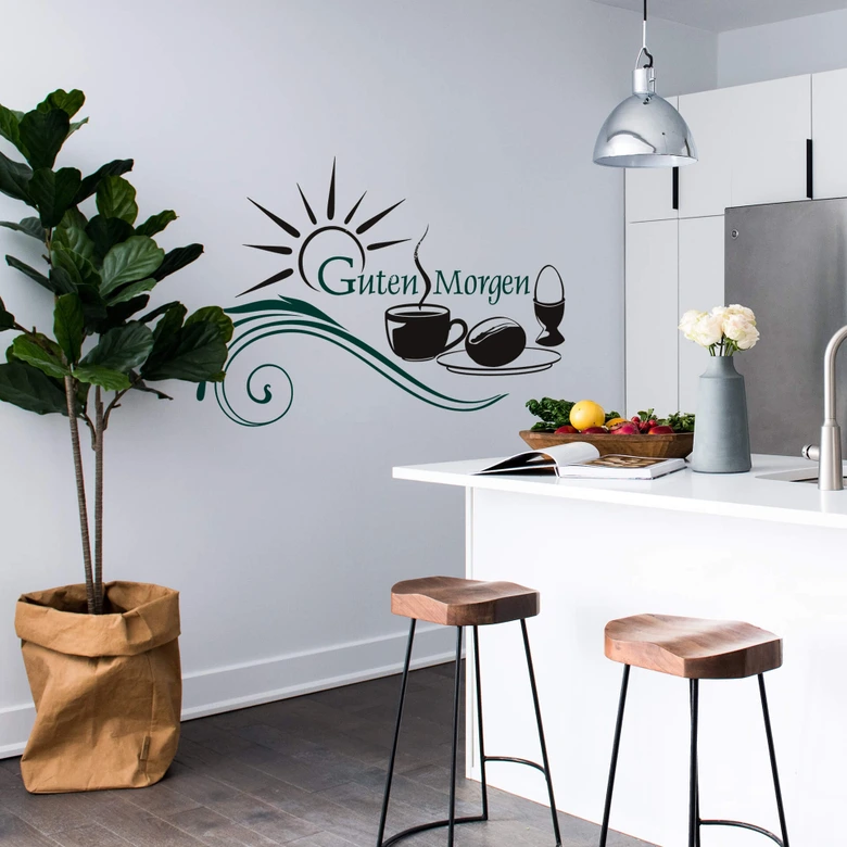 Wallsticker - Guten Morgen 2(2-farver) 