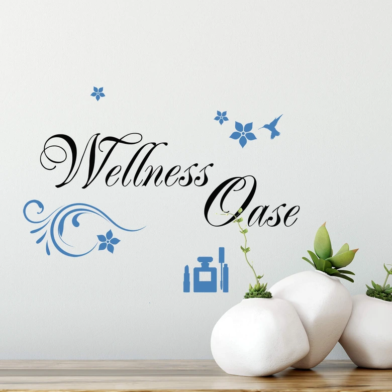Wandtattoo Wellness Oase 2 (2-farbig) 