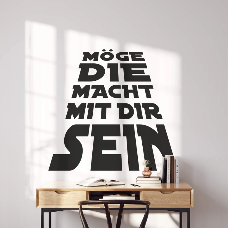 Wandtattoo Möge die Macht mit dir sein 