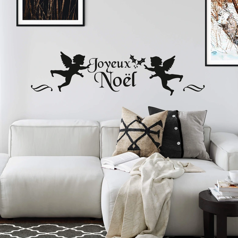 Wandtattoo Anges de Noël 