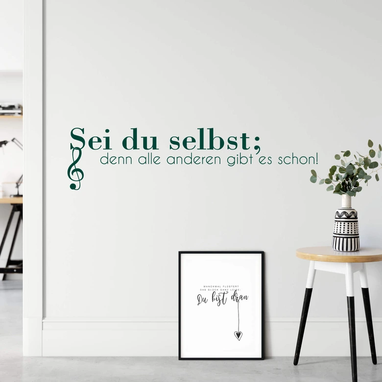 Wandtattoo Sei du selbst... 02 