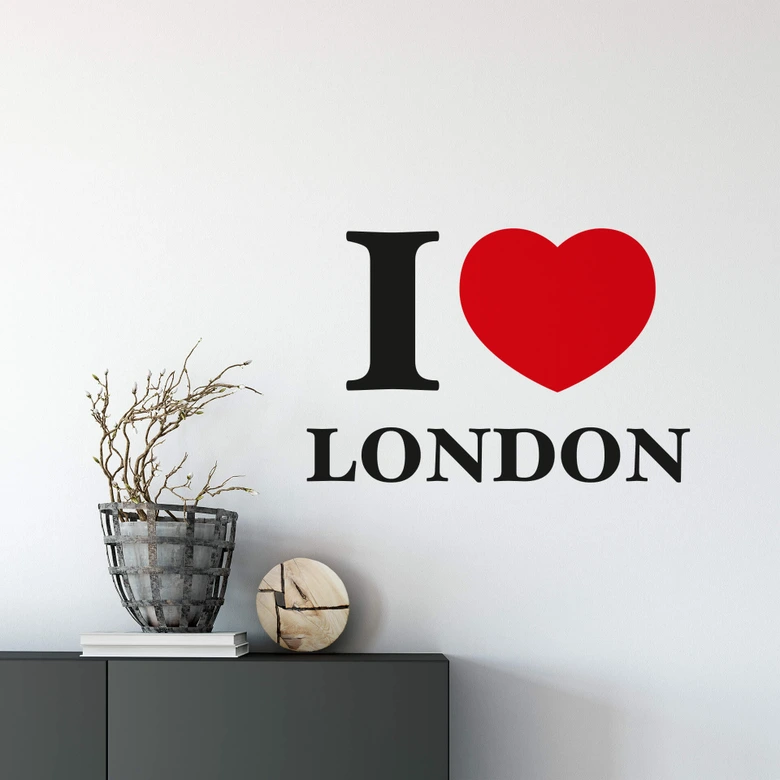 Sticker mural - I love London 