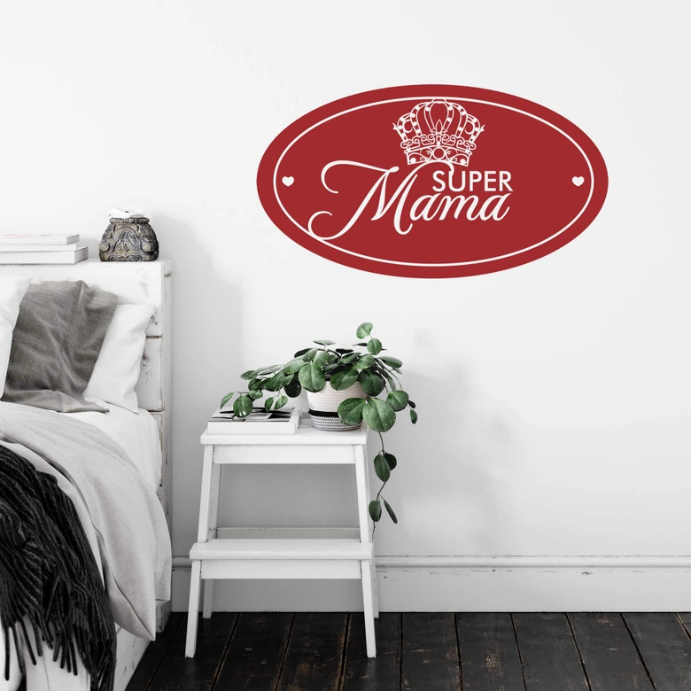 Wandtattoo Prinzessin Super-Mama 