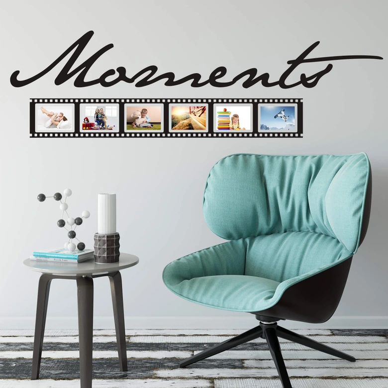 Moments Wall sticker with room for pictures 