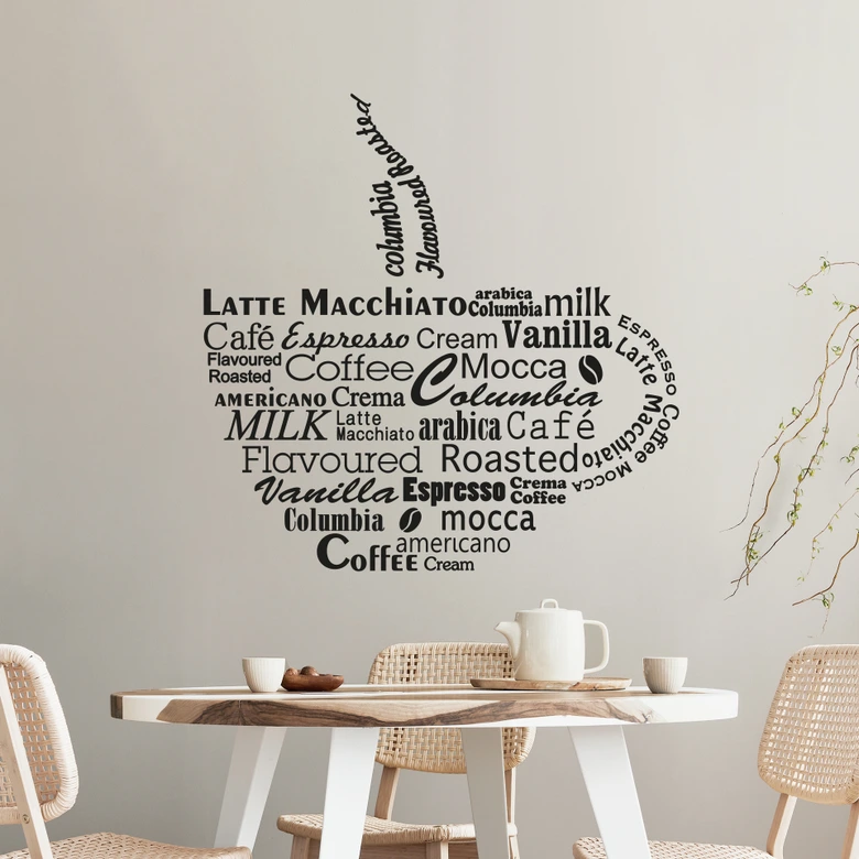 Wandtattoo Coffee Cup 2 