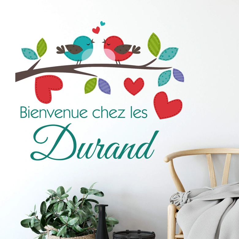 Muursticker Bienvenue chez les.... 