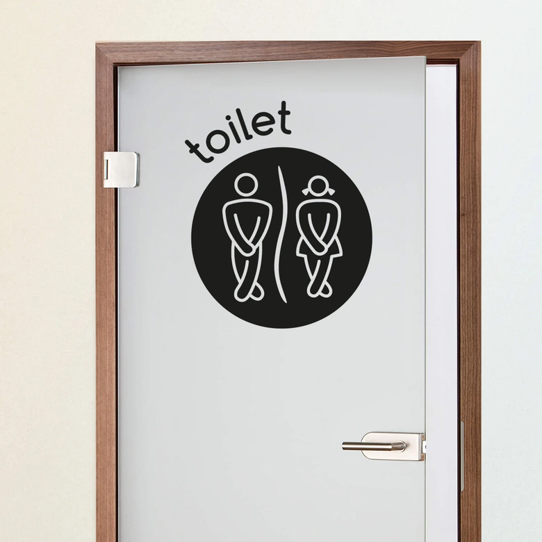 Toilet 1 Wall sticker 