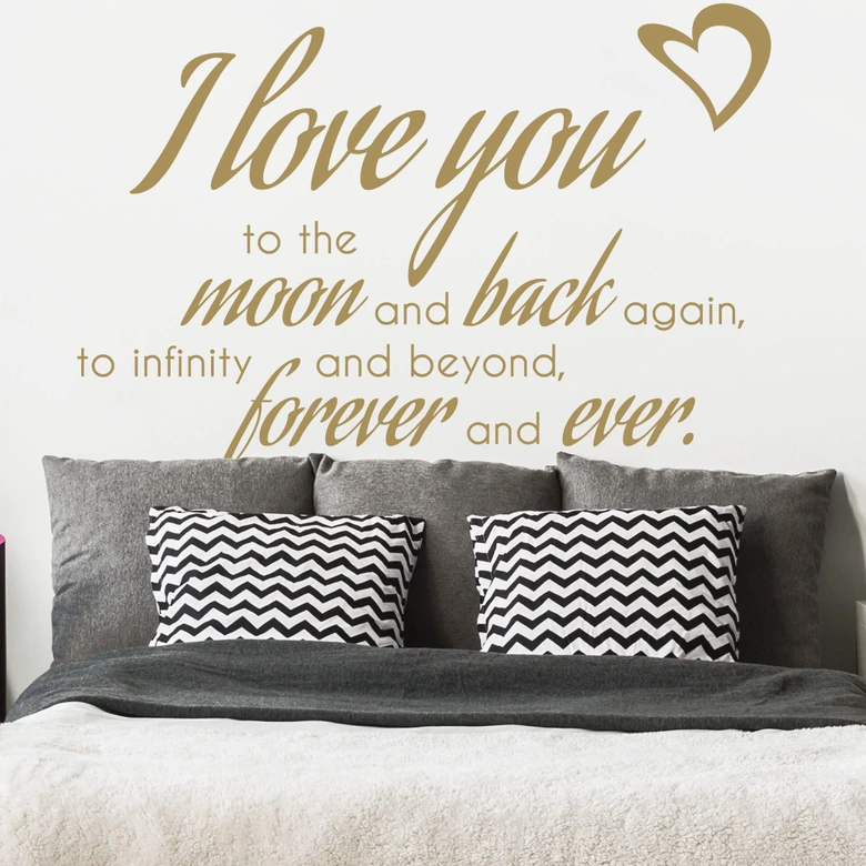To the Moon and back... Wall sticker 