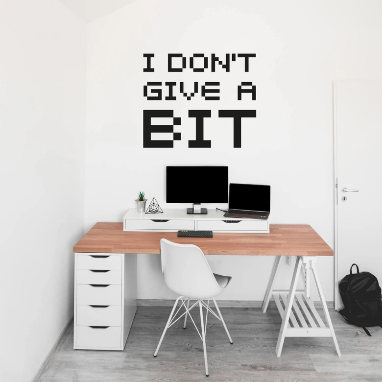Muursticker Give a bit... 