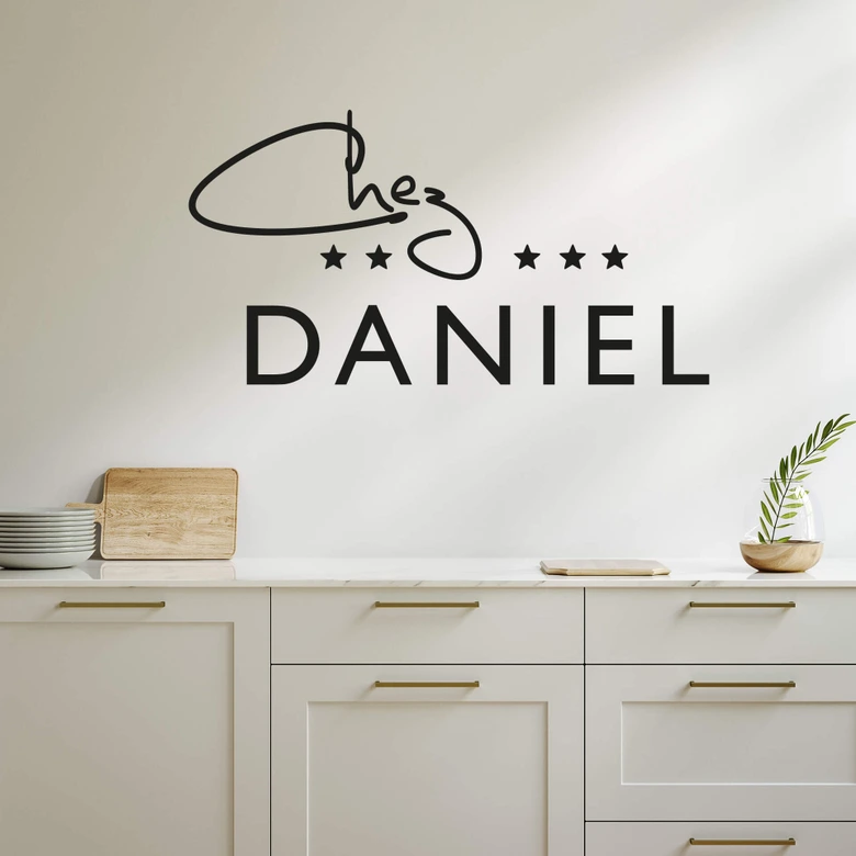 Wandtattoo + Name - Chez 