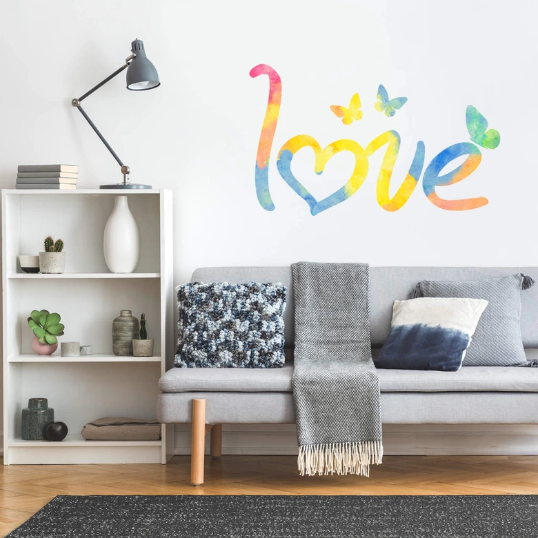 Aquarel Love Wall sticker 