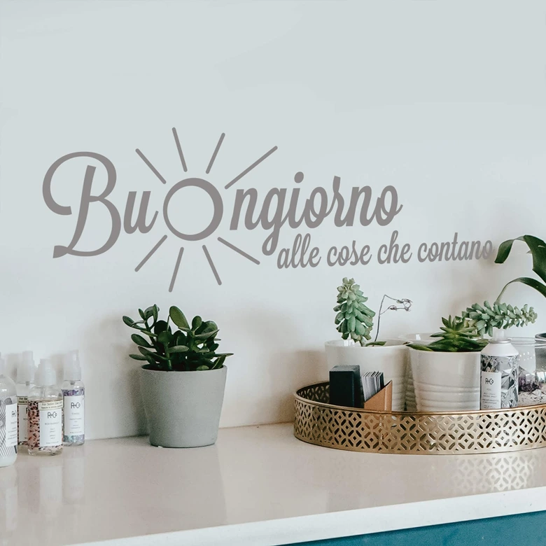 Wandtattoo Buongiorno alle cose che contano 