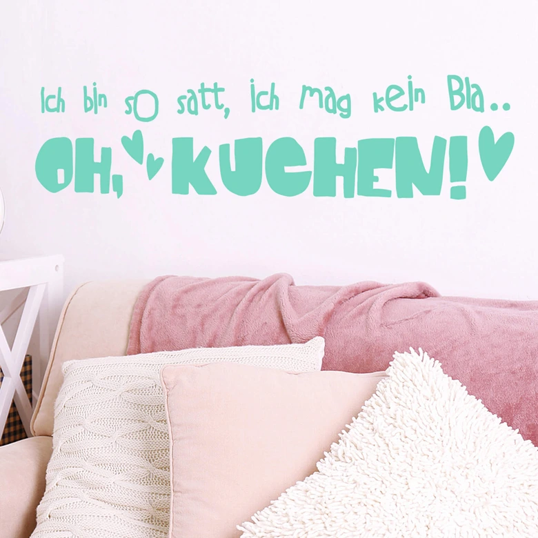 Wandtattoo Ich bin so satt... 