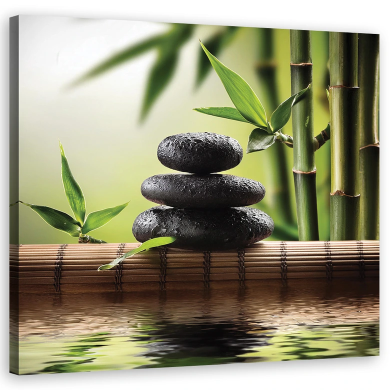 Leinwandbild Zen-Steine 