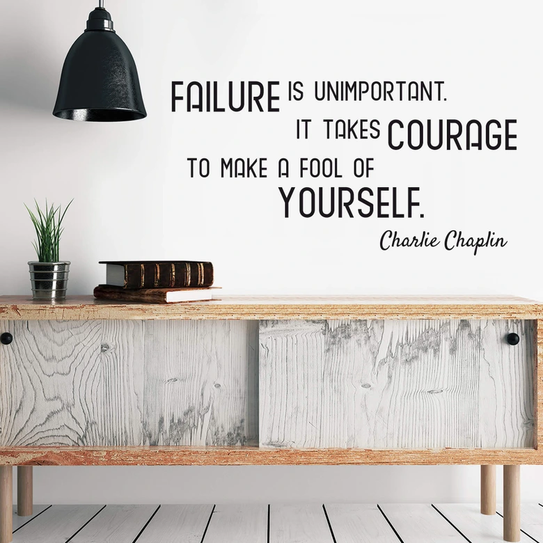Wandtattoo Failure is unimportant... 