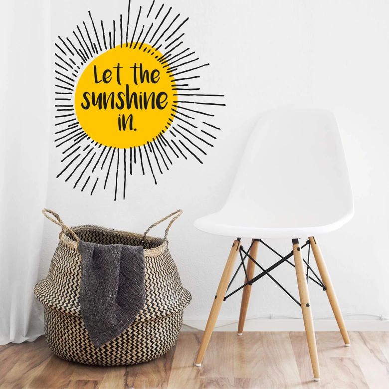 Wall sticker Let the sunshine in 