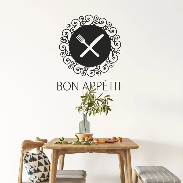 Sticker mural - Ornement Bon Appétit 