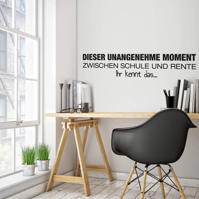 Wandtattoo Dieser unangenehme Moment  