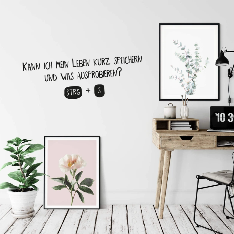 Wandtattoo Kann ich mein Leben kurz speichern... 