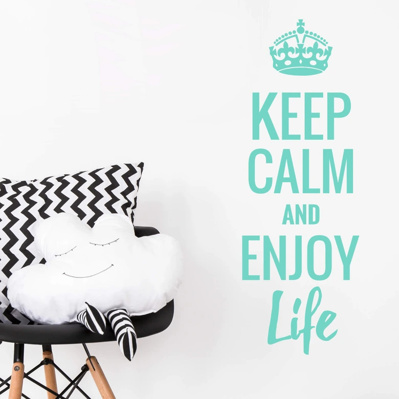Wall sticker Keep calm and enjoy life 