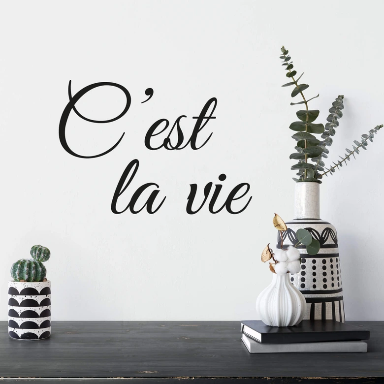 Wandtattoo C'est la vie 