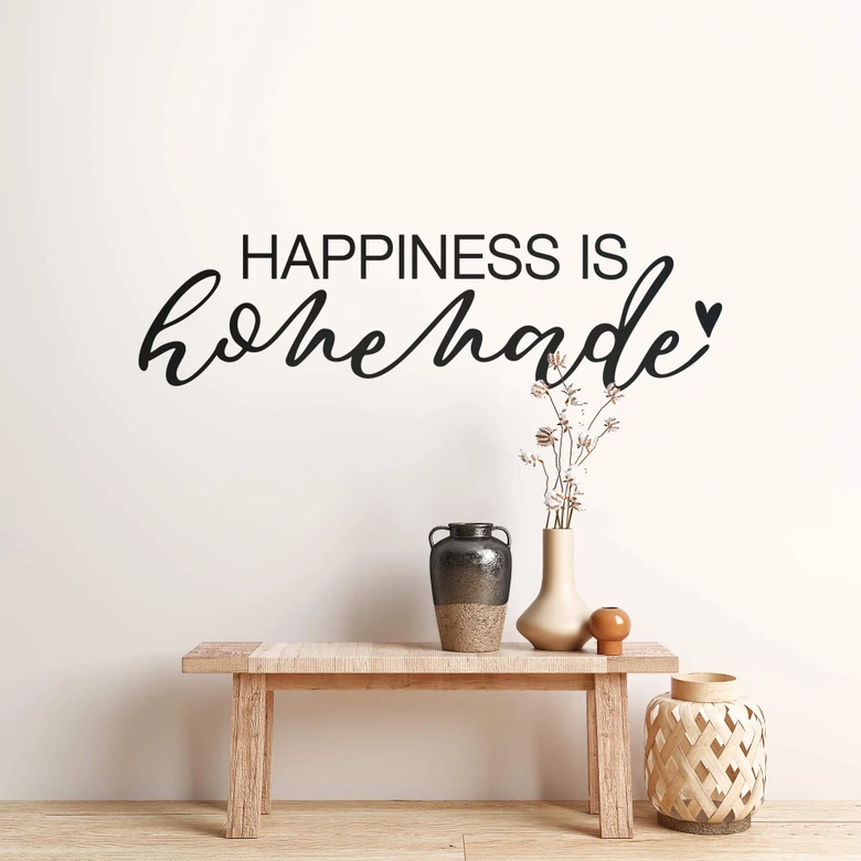 Wandtattoo - Hapiness is Homemade 