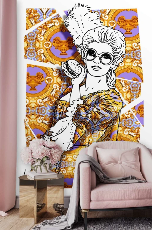 Fototapete, Glamour Woman Abstrakt 