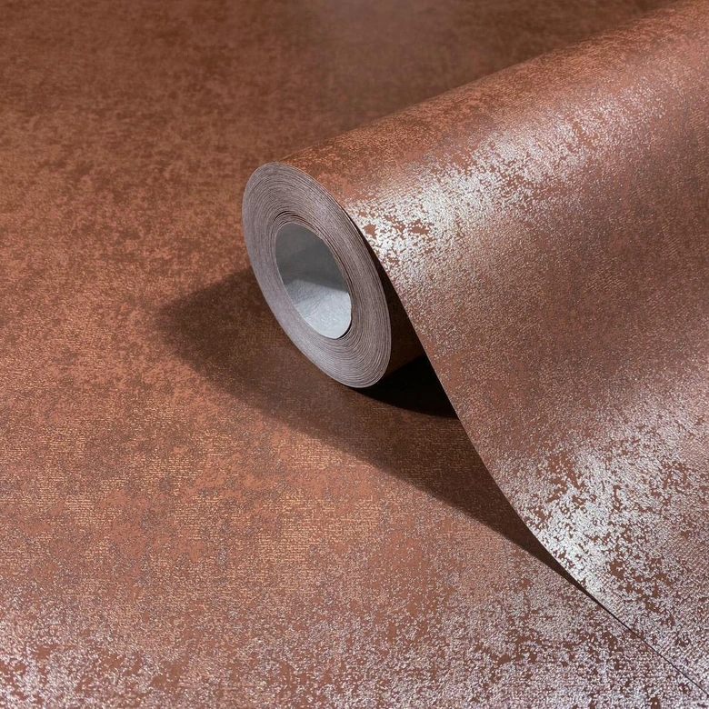 Vliestapete Uni Modern, Klassisch, Opulent in Rot , Lounge 