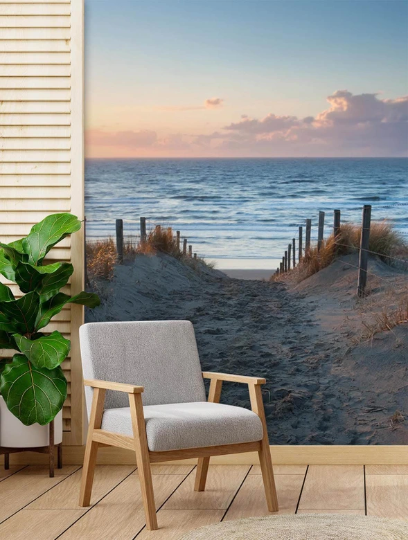 Fototapete, Weg zum Strand Meer 