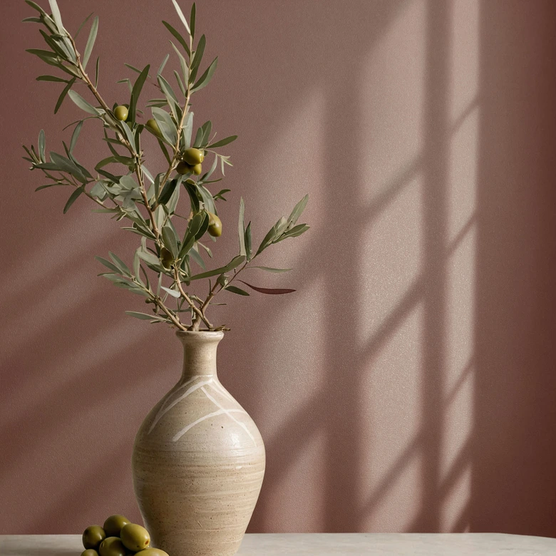 Papel pintado no tejido texturado liso moderno mate en marrón 