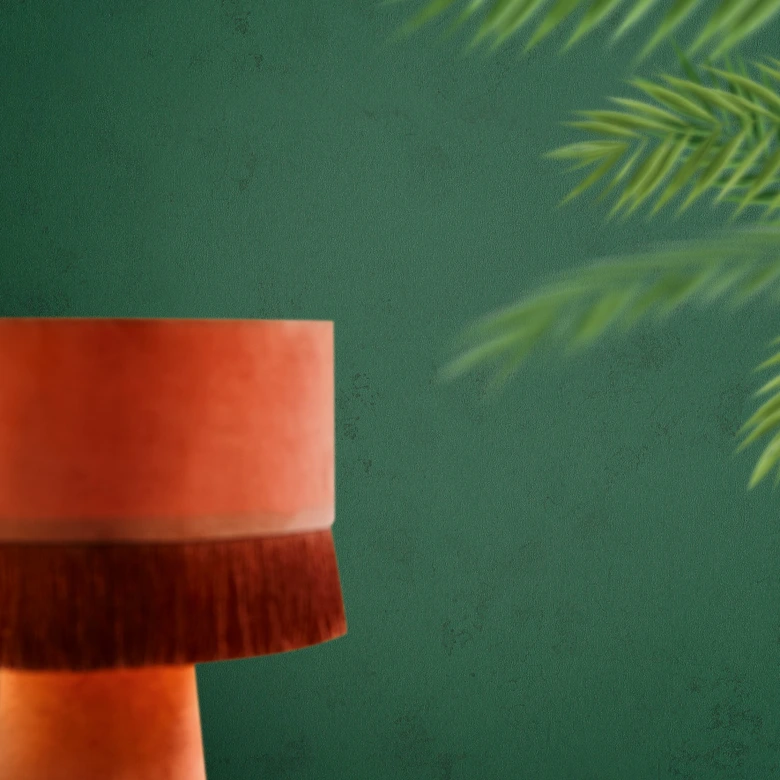 Vliesbehang in moderne gipslook groene textuur 