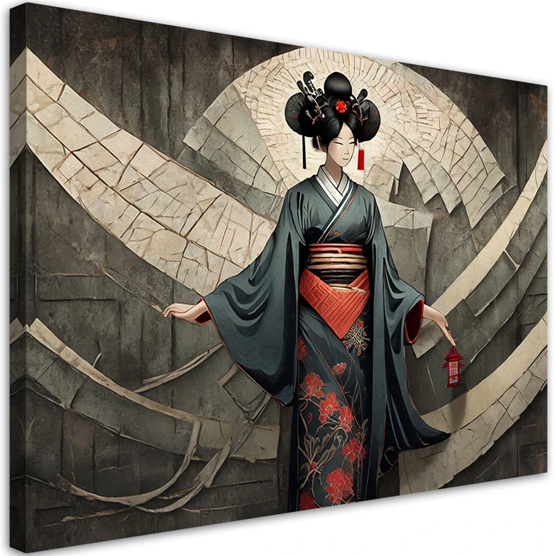 Leinwandbild Geisha 