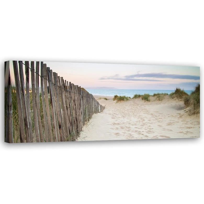 Leinwandbild, Strand nach Sonnenuntergang 