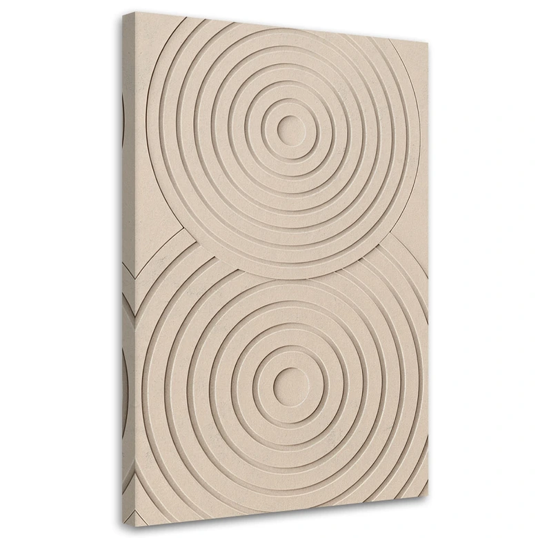 Leinwandbild, Sand Kreise 