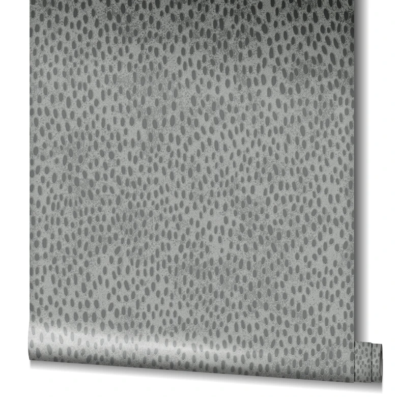 Vliestapete Punkte Modern, Opulent in Schwarz , Lounge 