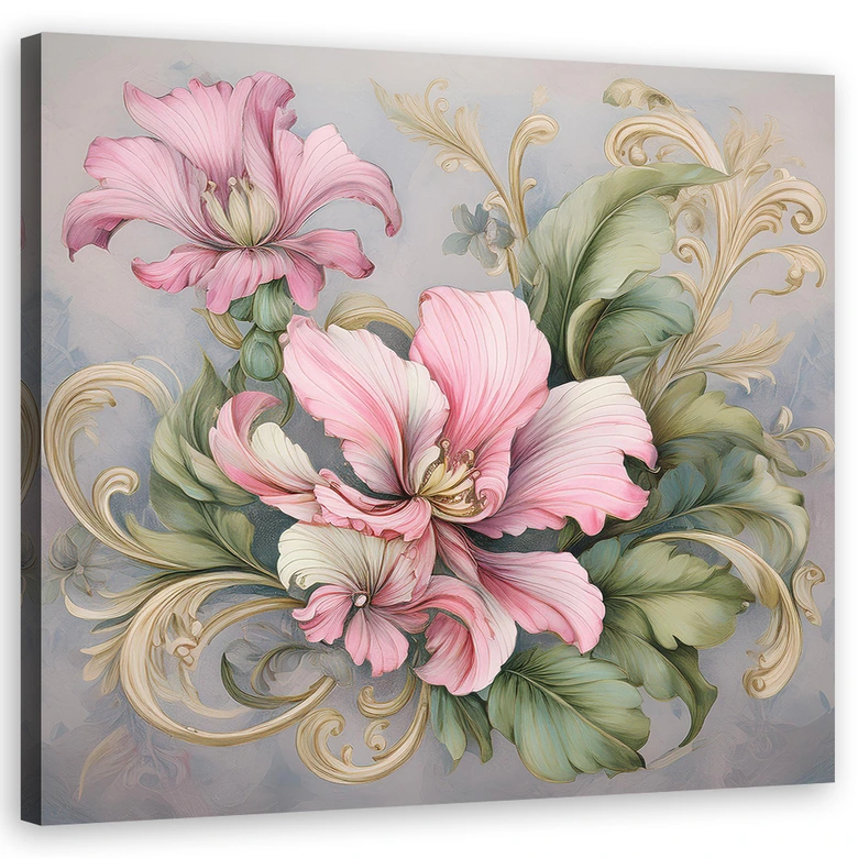 Leinwandbild Shabby Chic Blume 