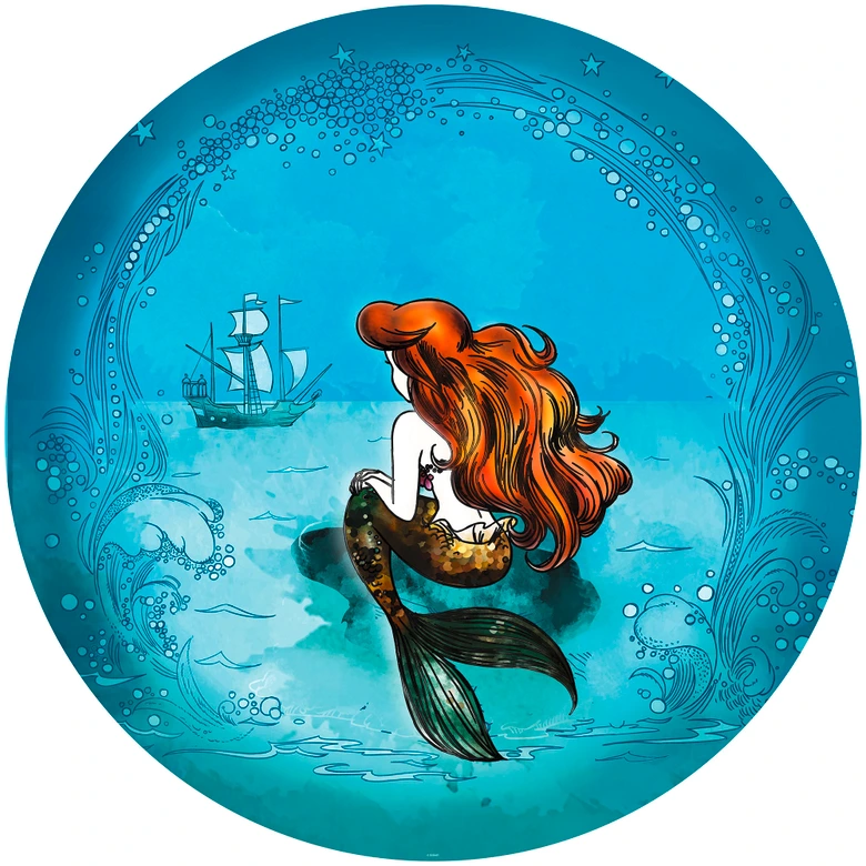 Papier peint intissé autocollant - Ariel Dreaming - 125 x 125 cm 