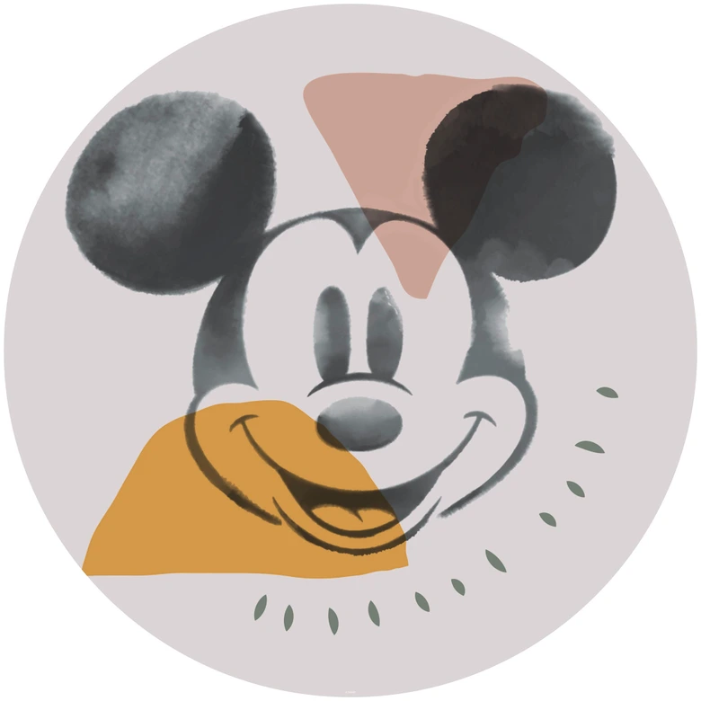 Selbstklebende Vlies Fototapete - Mickey Abstract - 125 x 125 cm 