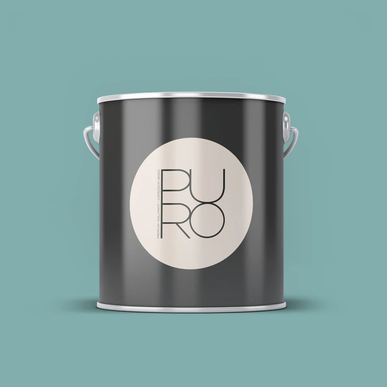 Premium Wandfarbe Blau - Tuchmatte Innenwandfarbe - PURO c4008 emerald green 