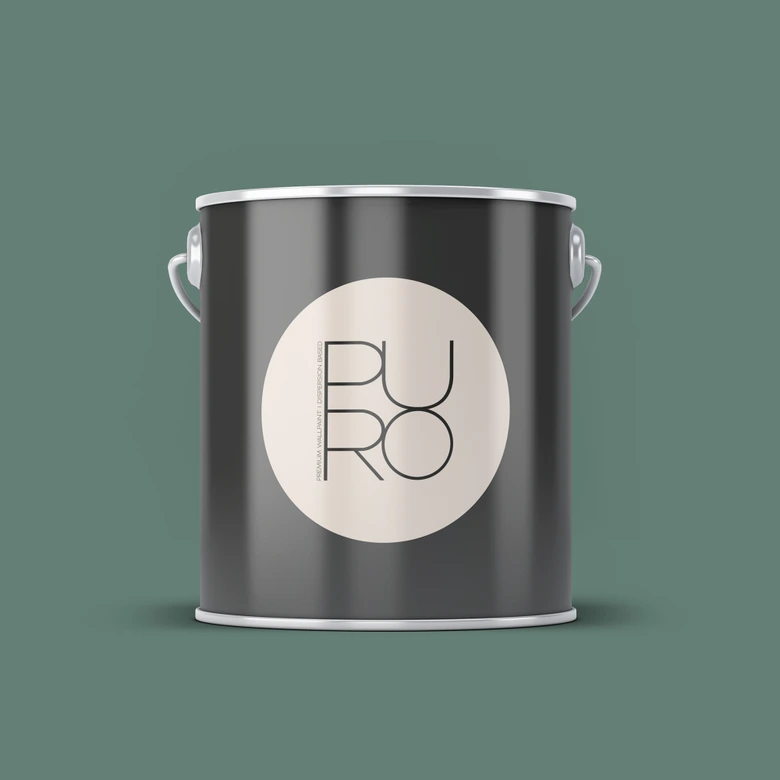 Premium väggfärg grön - Täckmatt väggfärg för interiör - PURO c4010 smaragdgrön 