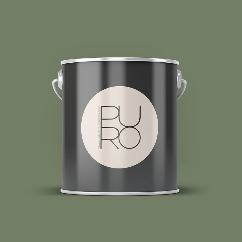 Premium Wandfarbe Grün - Tuchmatte Innenwandfarbe - PURO c5004 sage green 