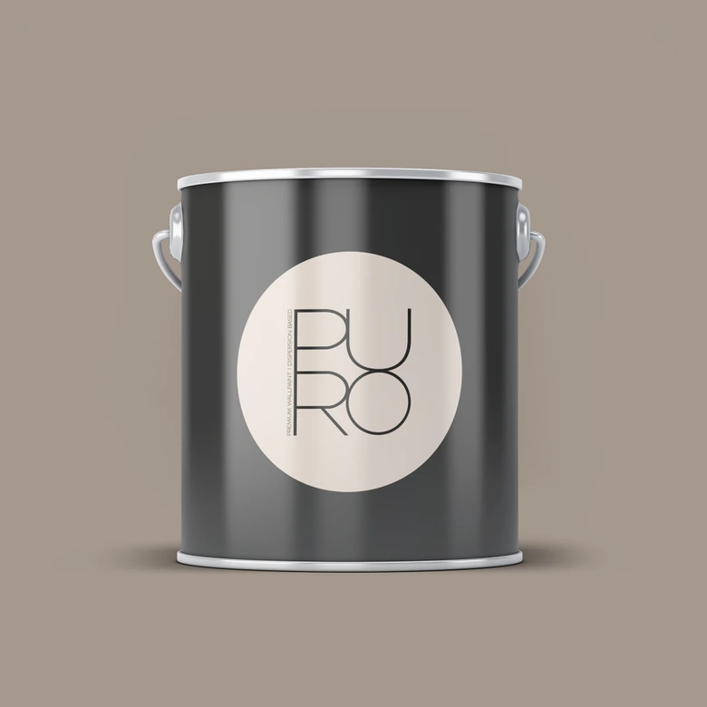 Peinture murale premium marron - PURO c7001 taupe calme 